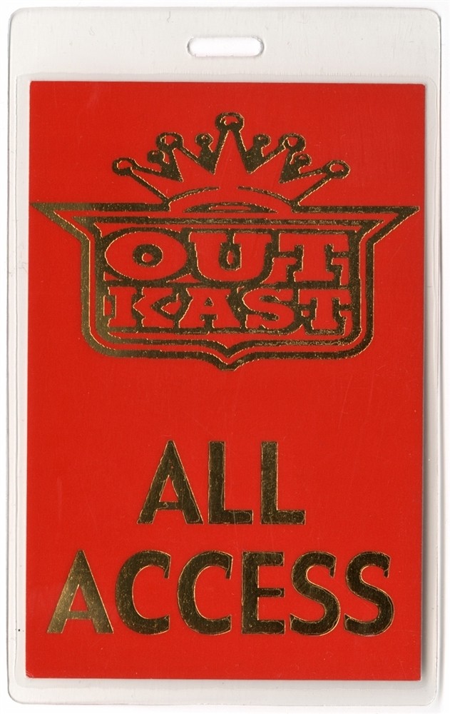 Outkast 2003 Speakerboxxx Concert Tour All Access Foil Laminated Backstage Pass