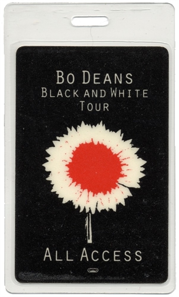 Bo Deans 1991 Concert Laminated Backstage Pass Black & White Tour AA
