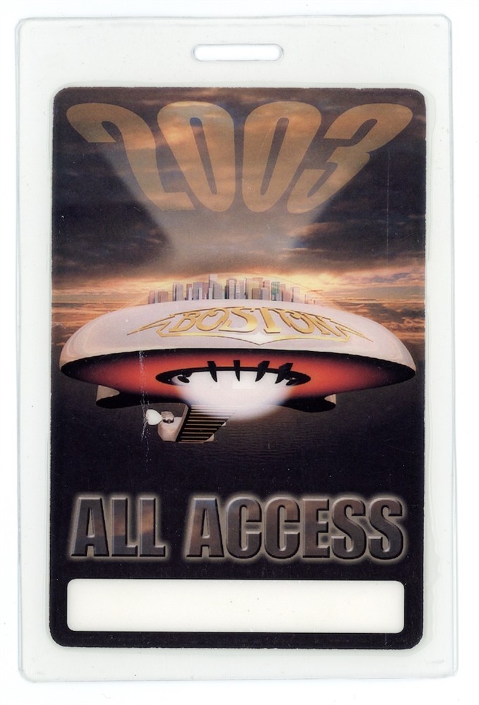 Boston 2003 ALL ACCESS Backstage Pass Laminated