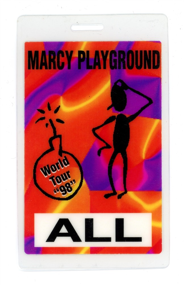 Marcy Playground 1998 World Tour Laminated Backstage Pass