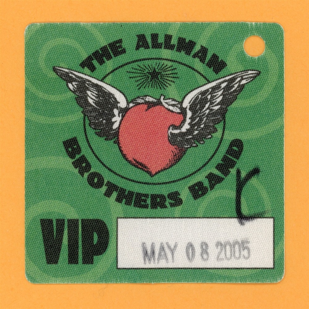 Allman Brothers 2005 One Way Out Concert Tour VIP Backstage Pass - USED