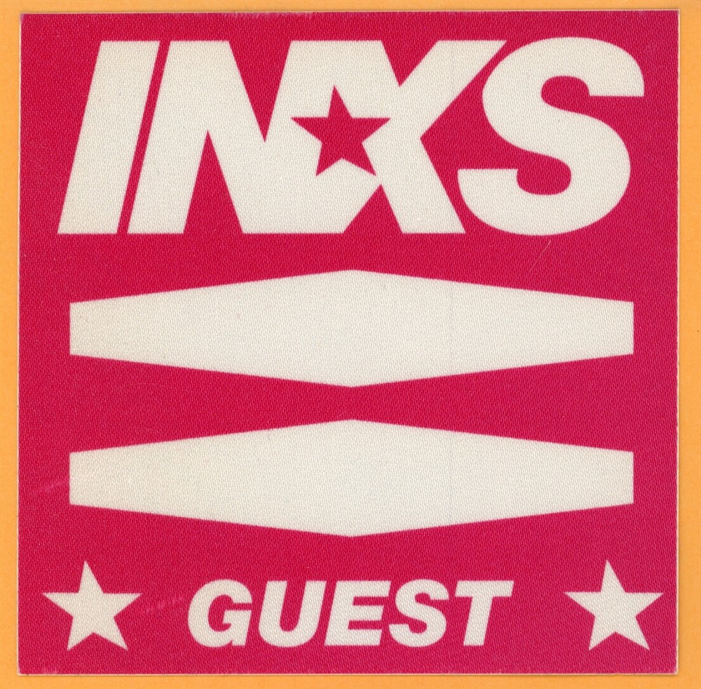 INXS Vintage Satin Backstage Pass - 1997 Elegantly Wasted Tour