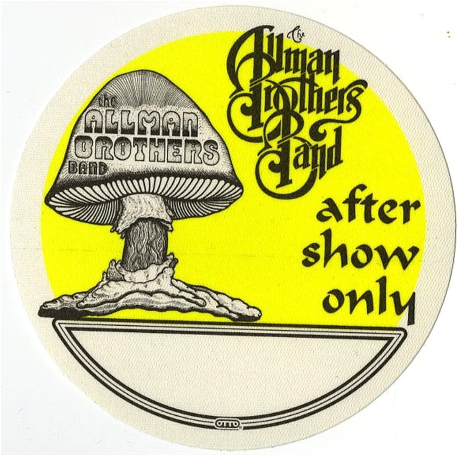 Allman Brothers 1996 Concert Tour After Show Backstage Pass