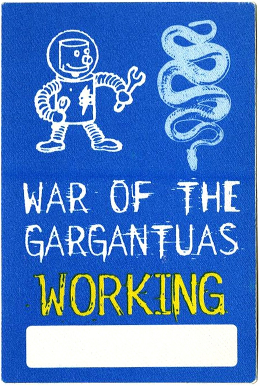 Pantera 1996 War of the Gargantuas Concert Tour Working Backstage Pass