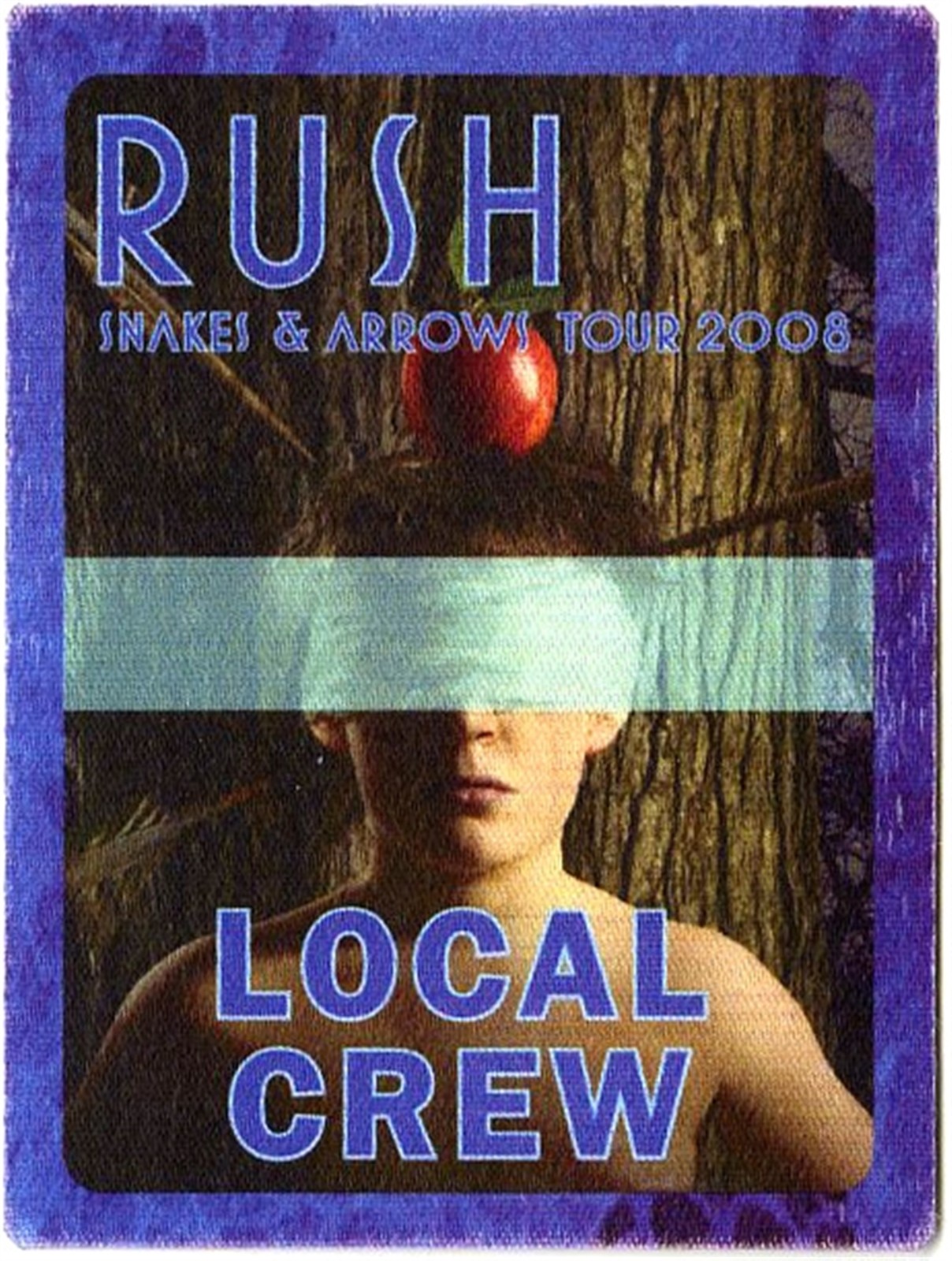 Rush 2008 Snakes & Arrows Concert Tour Local Crew Backstage Pass