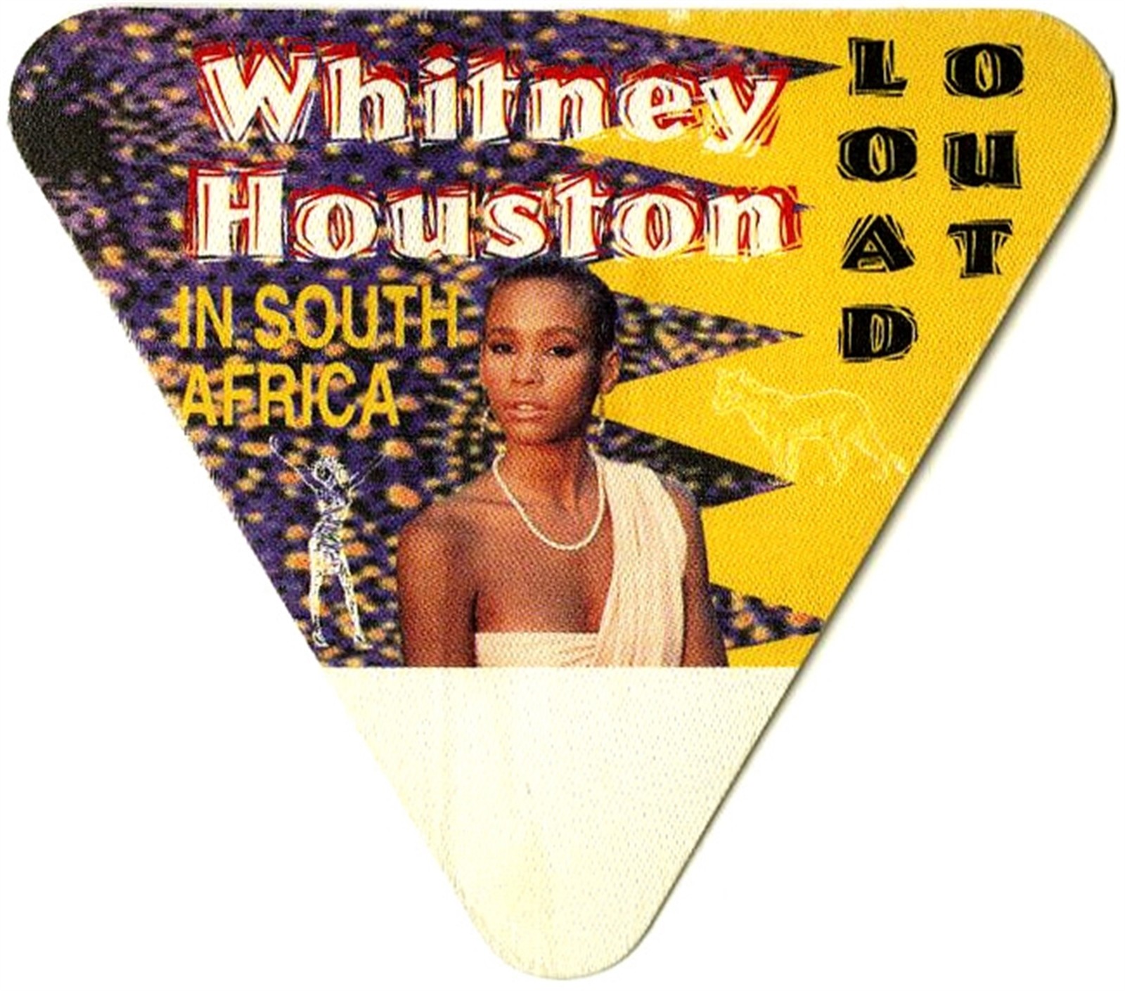 Whitney Houston 1994 The Bodyguard Concert Tour Load Out Backstage Pass