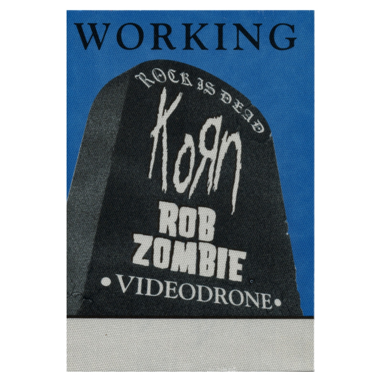 Korn 1999 Issues Concert Tour Working Backstage Pass
