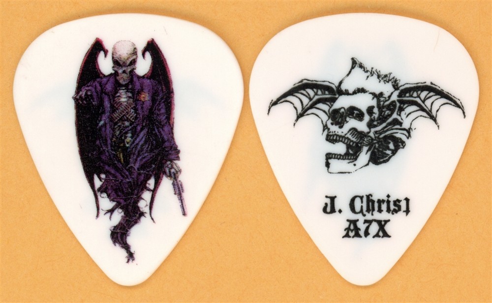Avenged Sevenfold Johnny Christ Vintage Guitar Pick - 2008 US Tour