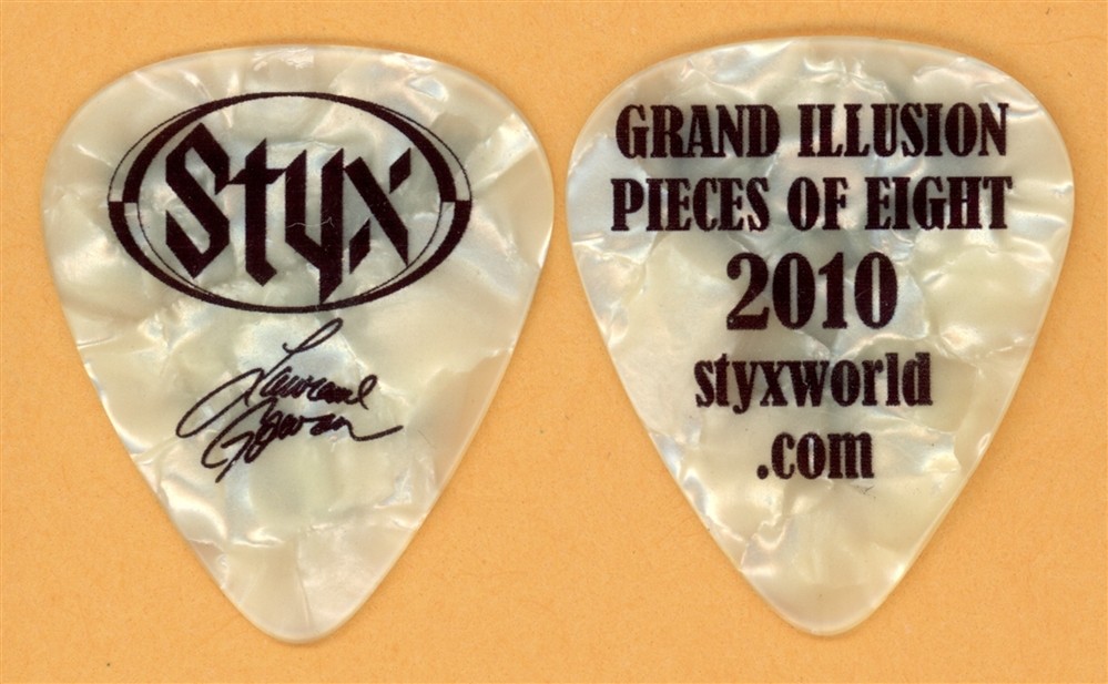 Styx Lawrence Gowan Vintage Guitar Pick - 2010 Grand Illusion Tour