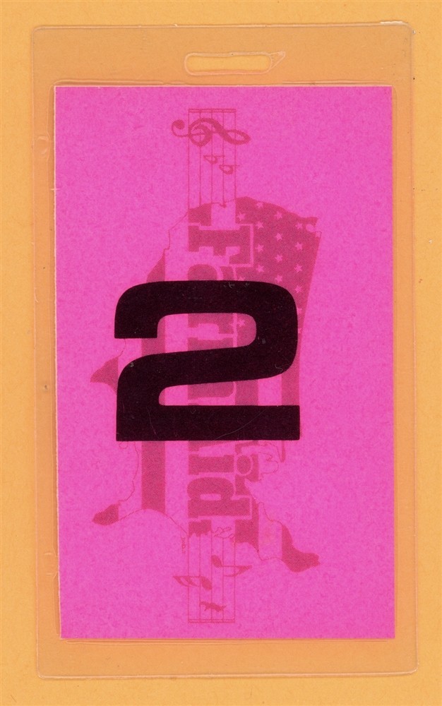 Farm Aid 1985 Tour Laminated Backstage Pass - Tom Petty, Bob Dylan, Bon Jovi