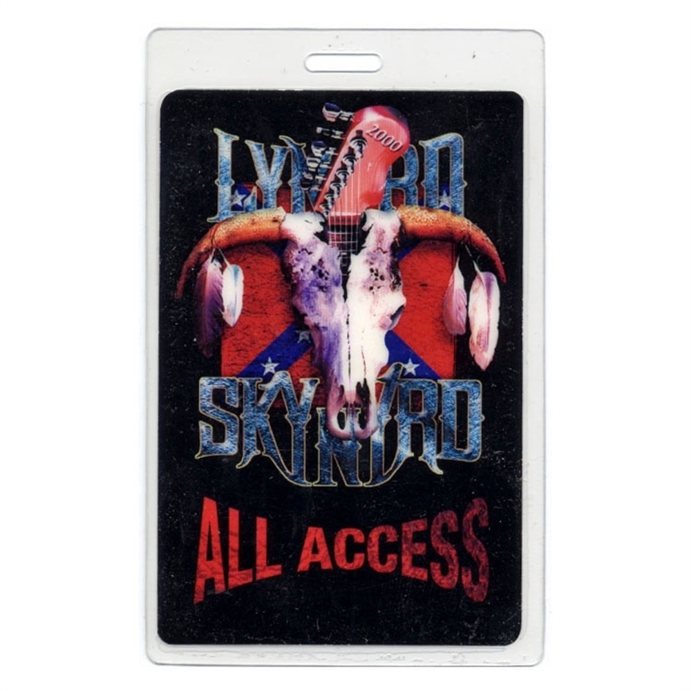 Lynyrd Skynyrd 2000 Edge of Forever Tour All Access Laminated Backstage Pass