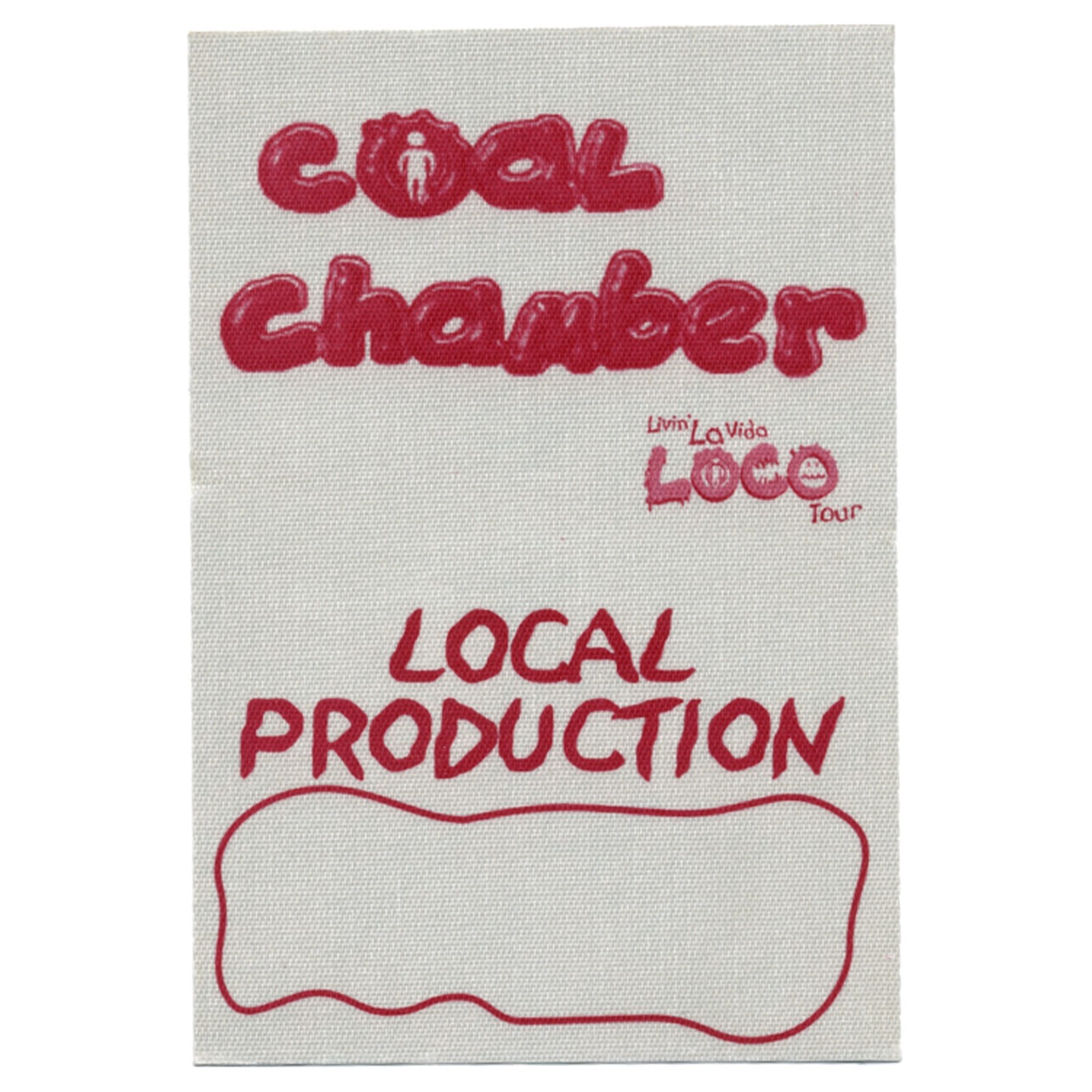 Coal Chamber 1999 Chamber Music Concert Tour Local Backstage Pass