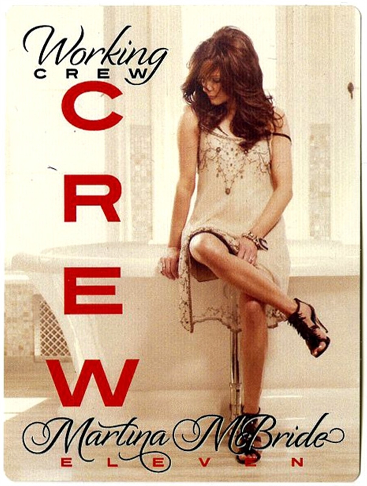 Martina McBride 2012 Eleven Concert Tour Crew Backstage Pass
