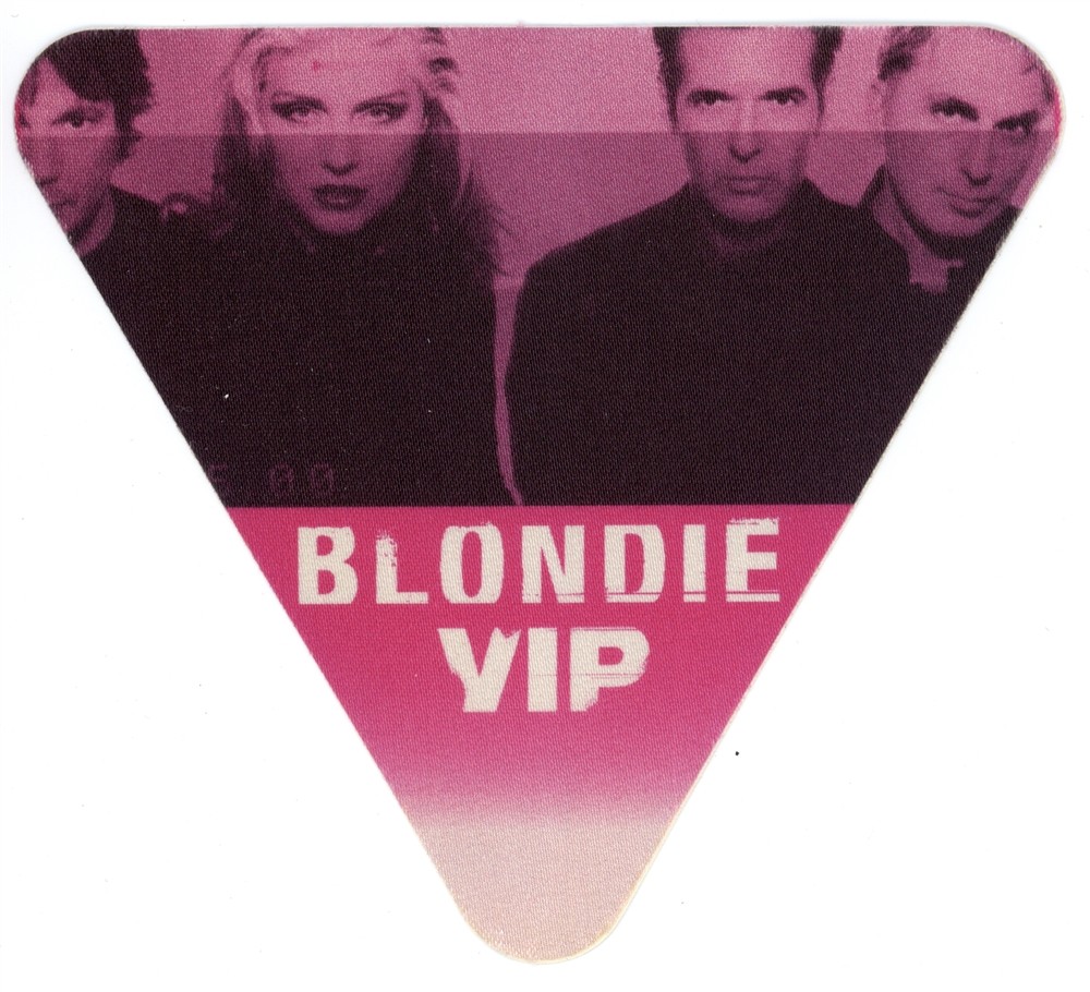 Blondie 1999 No Exit Concert Tour VIP Backstage Pass