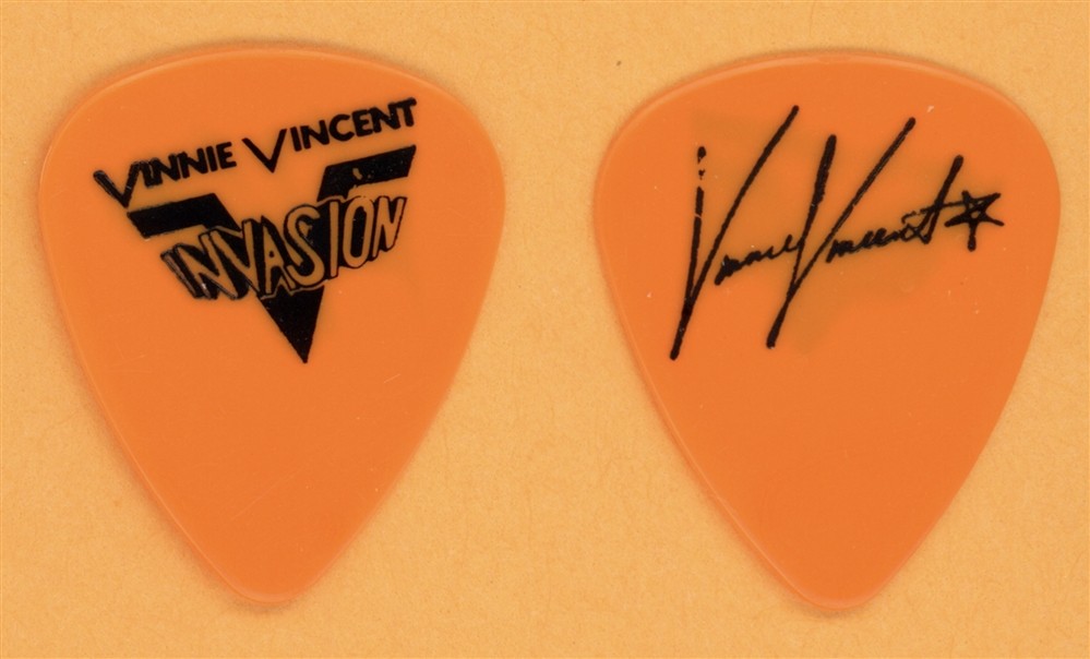 Vinnie Vincent Vintage Guitar Pick - 1986 Invasion Tour