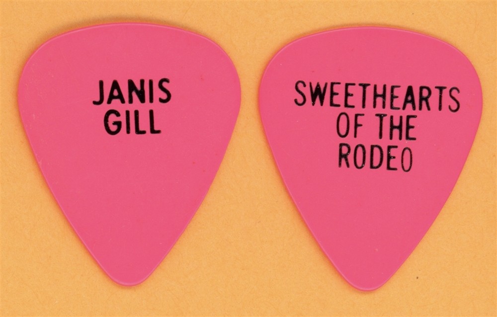 Janis Gill Sweethearts of the Rodeo Guitar Pick - 1980s Vintage
