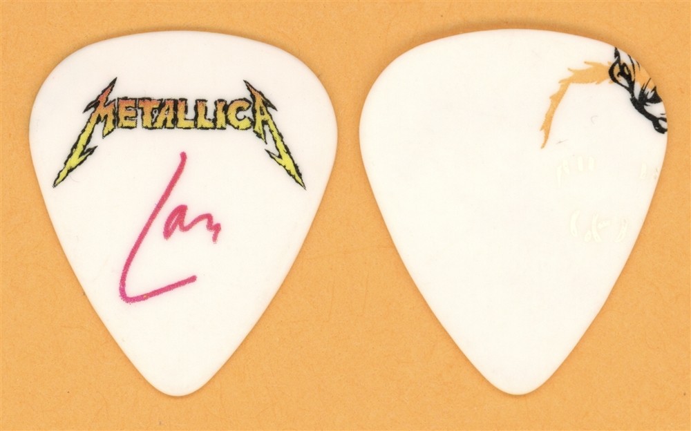 Metallica Lars Ulrich Guitar Pick - 2008 Death Magnetica Tour - Misprint