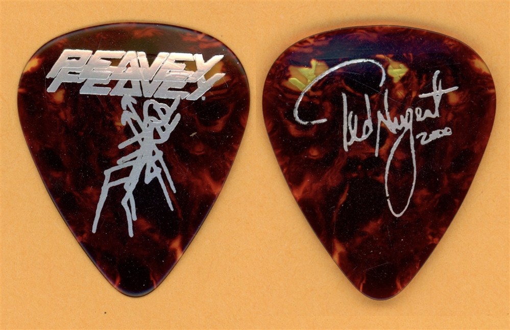 Ted Nugent Vintage Guitar Pick - 2000 Caveman Tour - Misprint