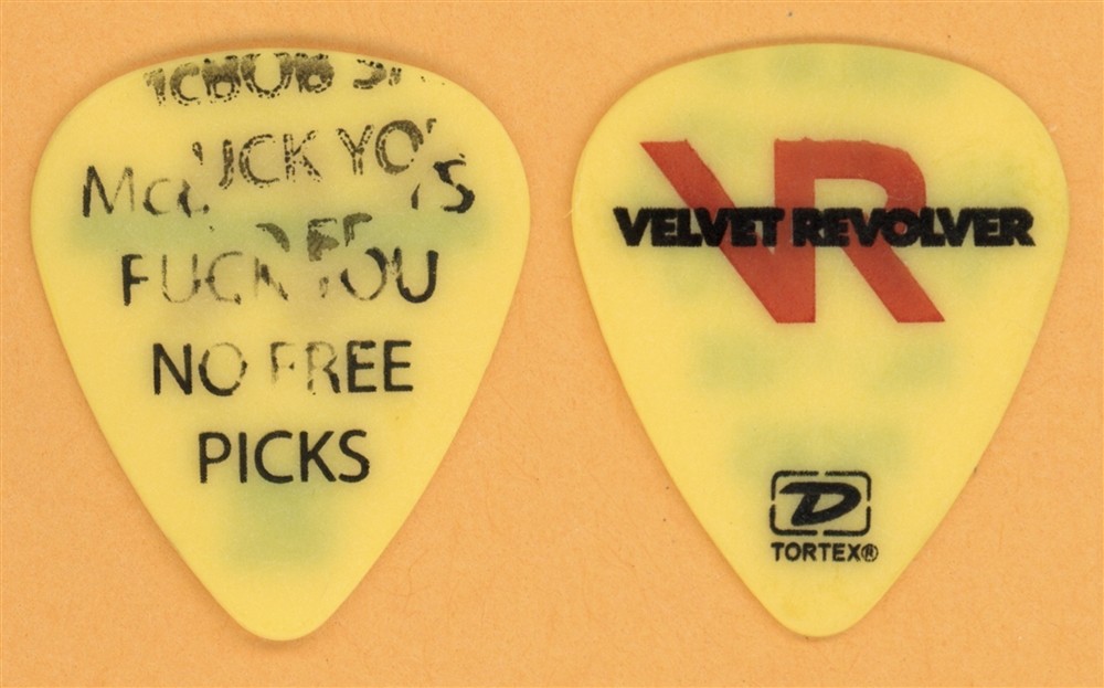 Velvet Revolver Mike McBob Vintage Guitar Pick - 2004 Contraband Tour - Misprint