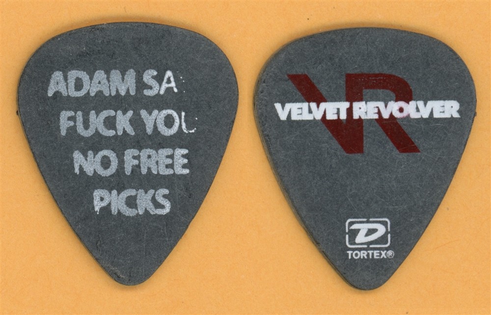 Velvet Revolver Adam Say Vintage Guitar Pick - 2004 Contraband Tour - Misprint