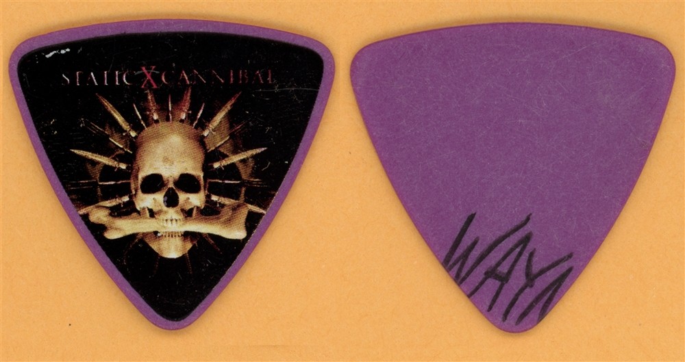 Static X Wayne Static Vintage Guitar Pick - 2007 Cannibal Tour - Misprint