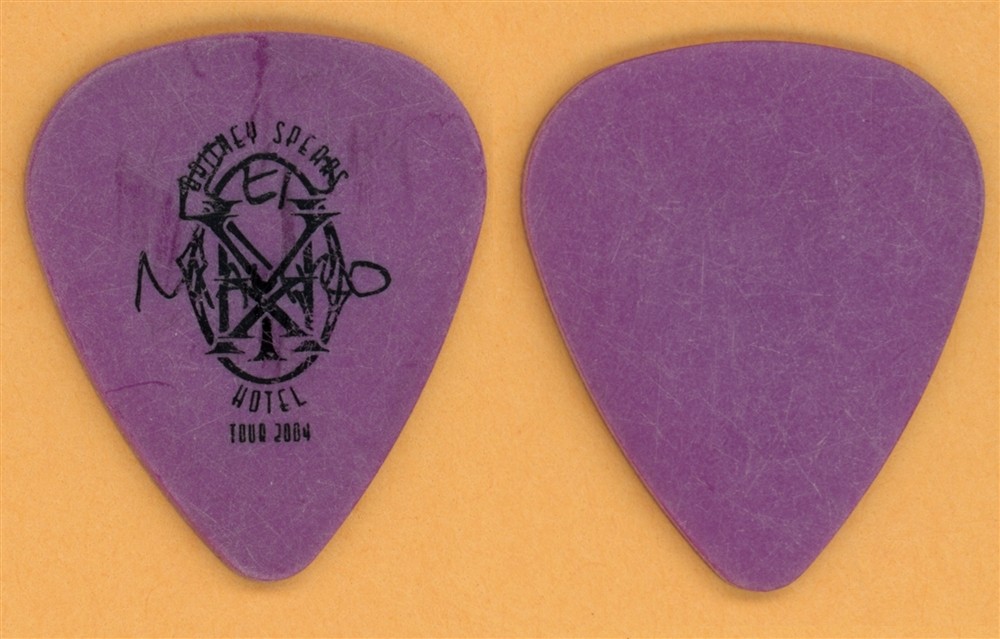 Britney Spears Ben Mauro Vintage Guitar Pick - 2004 Onyx Hotel Tour - Misprint