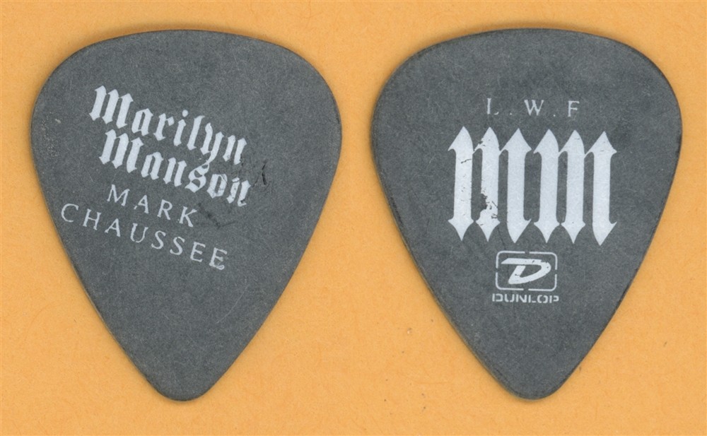 Marilyn Manson Mark Chaussee Vintage Guitar Pick - 2004 US Tour - Misprint