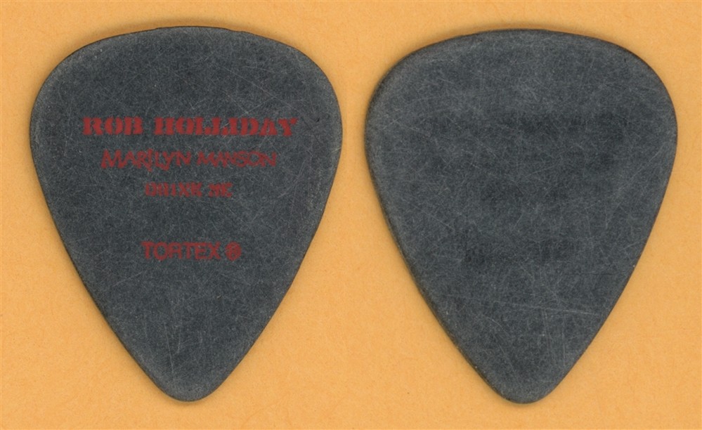 Marilyn Manson Rob Holliday Vintage Guitar Pick - 2007 US Tour - Misprint