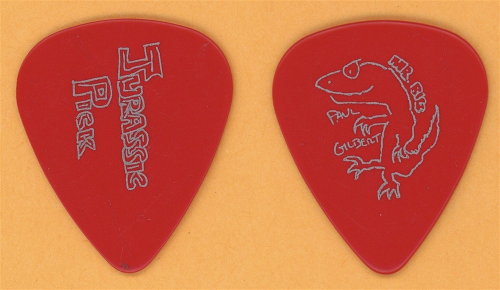 Mr. Big Paul Gilbert Jurassic Vintage Guitar Pick - 1993 Lean Into It Tour