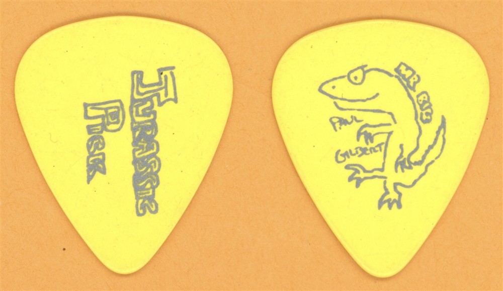 Mr. Big Paul Gilbert Jurassic Vintage Guitar Pick - 1993 Lean Into It Tour