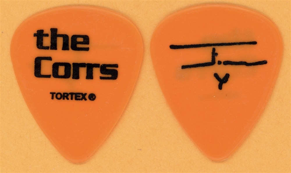 The Corrs Jim Corr 2002 Tour Dunlop Color Series Orange Guitar Pick