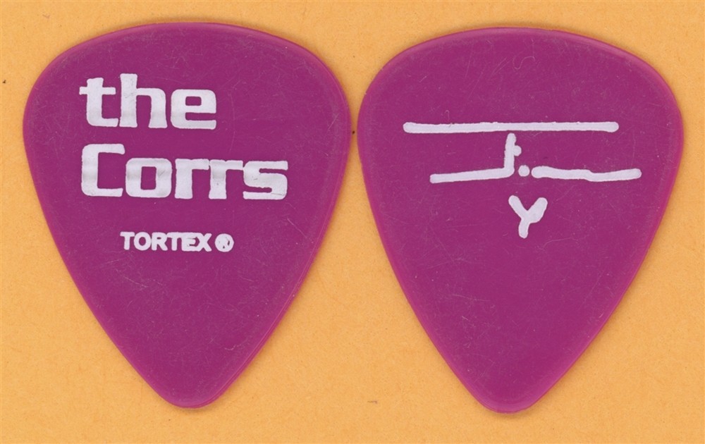 The Corrs Jim Corr 2002 Tour Dunlop Color Series Pink v3 Guitar Pick