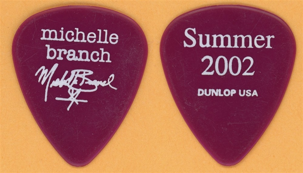 Michelle Branch 2002 Tour Dunlop Color Series Cranberry Guitar Pick