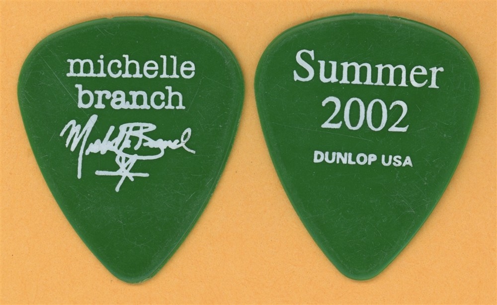 Michelle Branch 2002 Tour Dunlop Color Series GREEN Guitar Pick