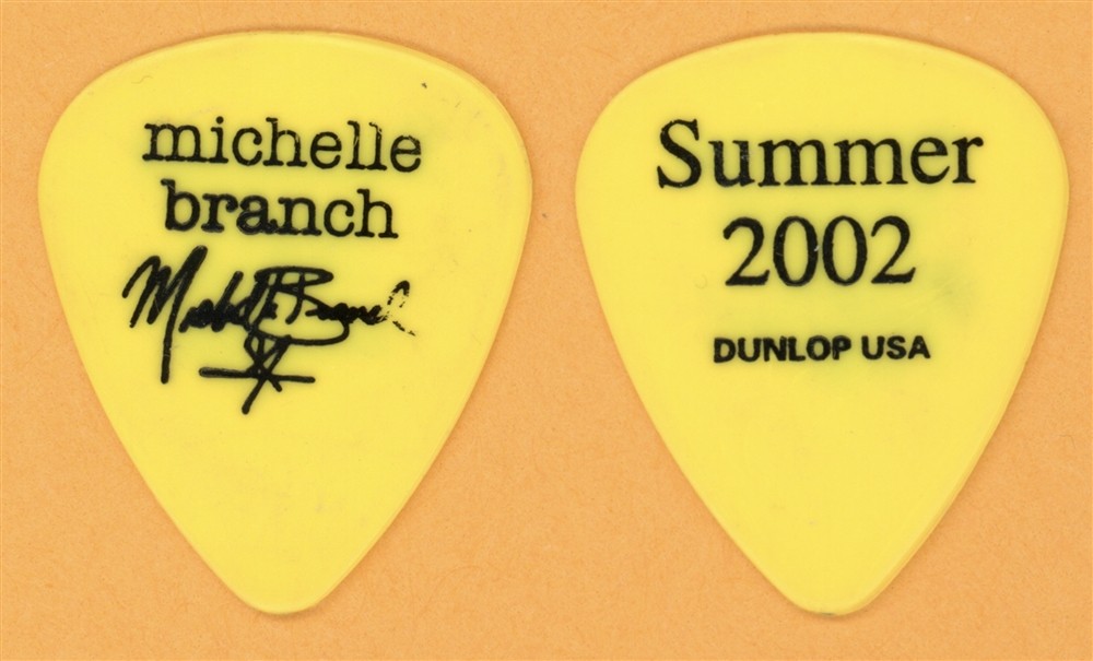 Michelle Branch 2002 Tour Dunlop Color Series Yellow Guitar Pick