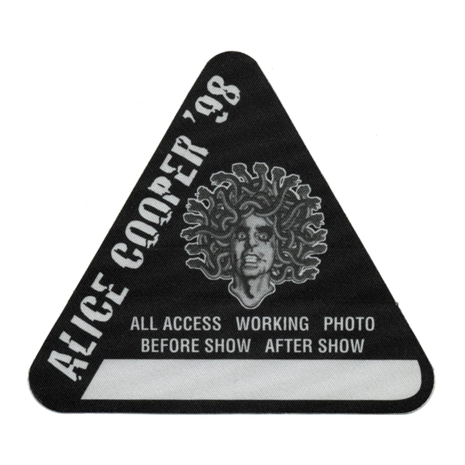 Alice Cooper 1998 Rock N Roll Carnival Concert Tour All Access Backstage Pass