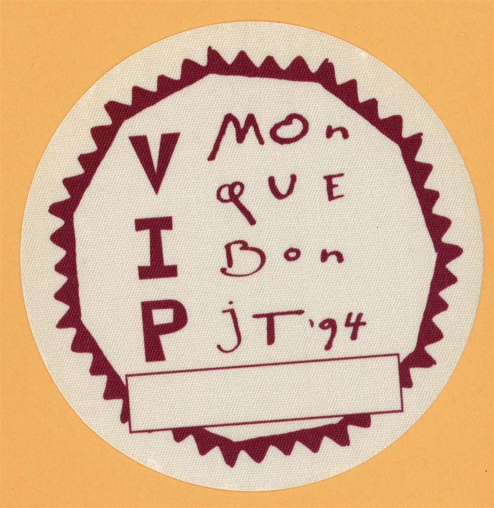 James Taylor 1994 Monque Bon Concert Tour VIP Backstage Pass