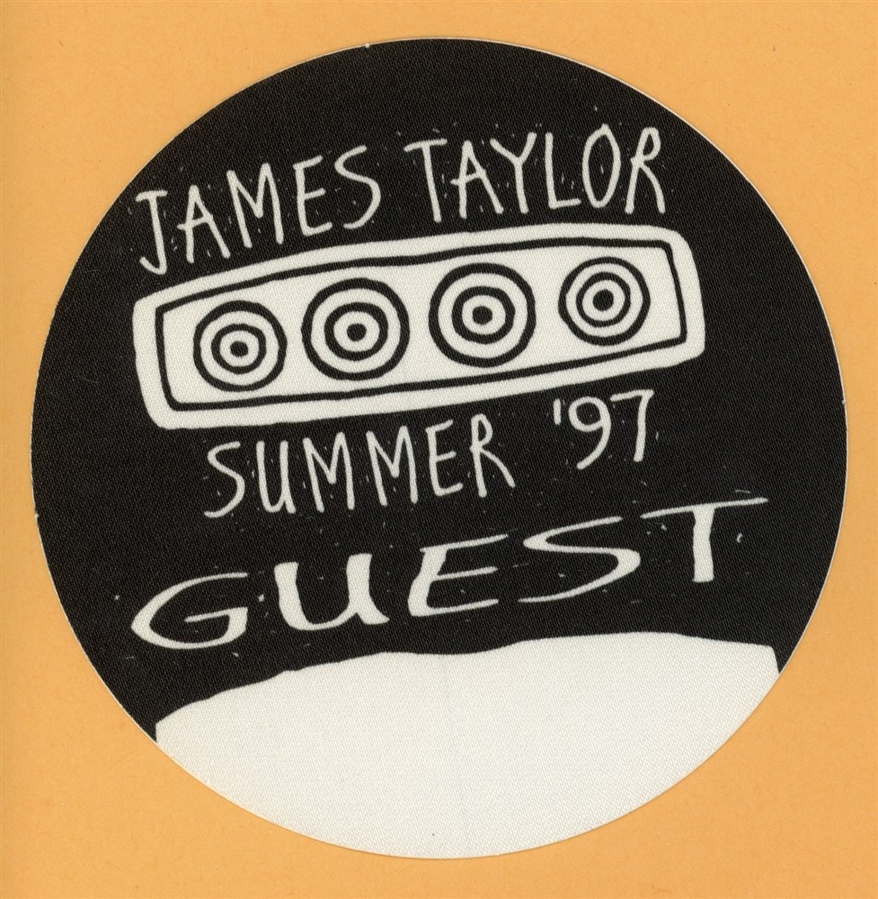 James Taylor 1997 Summer Concert Tour GUEST Backstage Pass