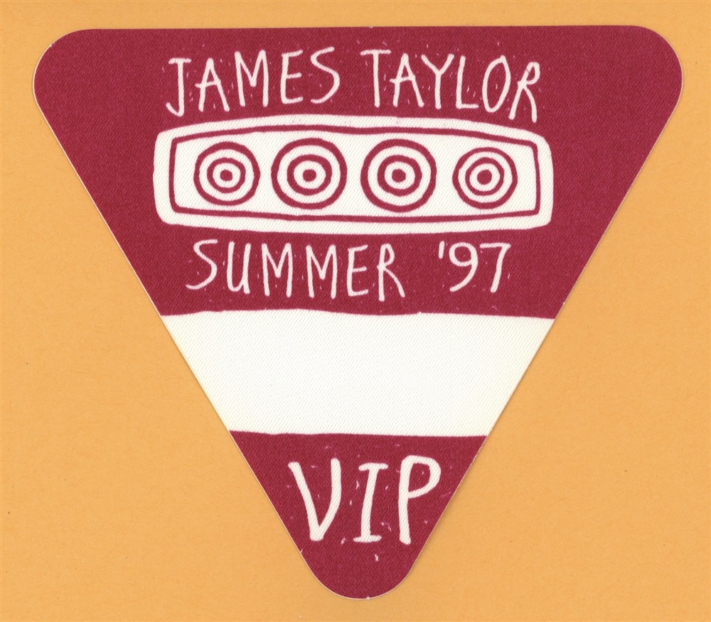 James Taylor 1997 Summer Concert Tour VIP Backstage Pass