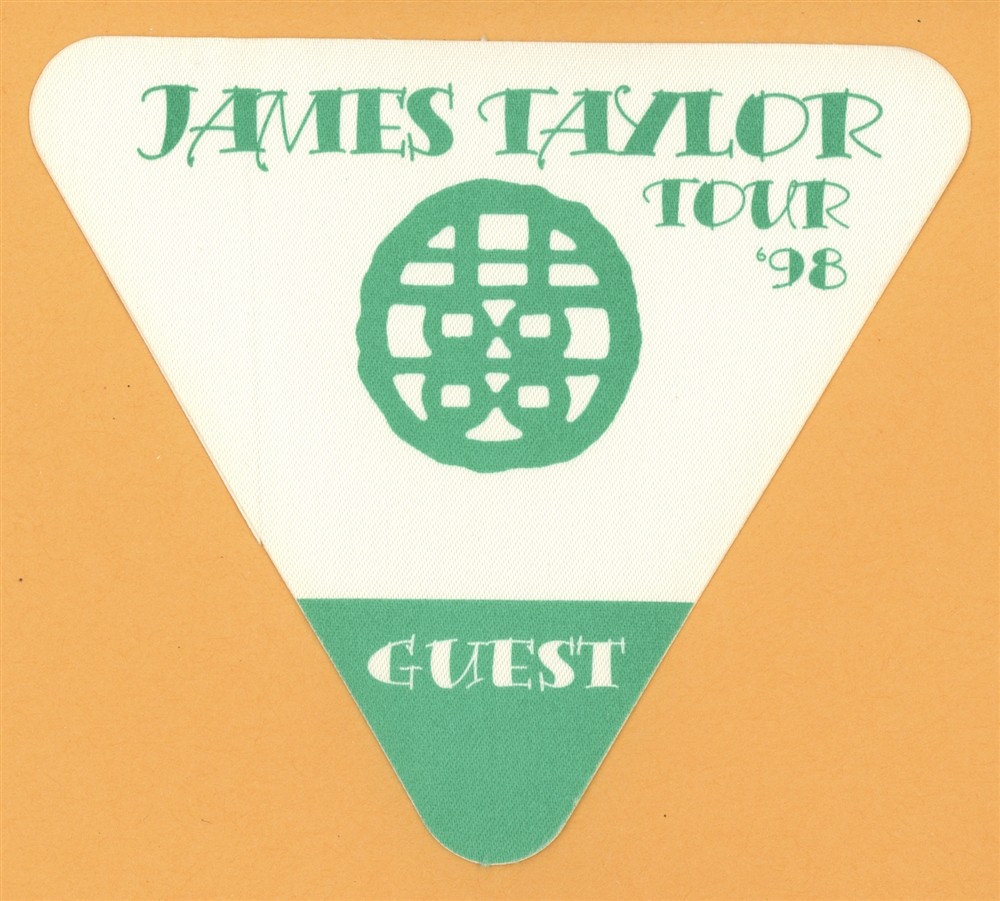 James Taylor 1998 Hourglass Concert Tour GUEST Backstage Pass