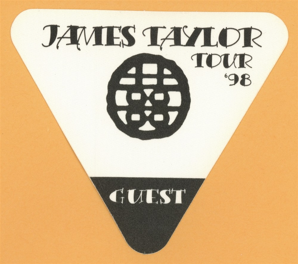 James Taylor 1998 Hourglass Concert Tour GUEST Backstage Pass