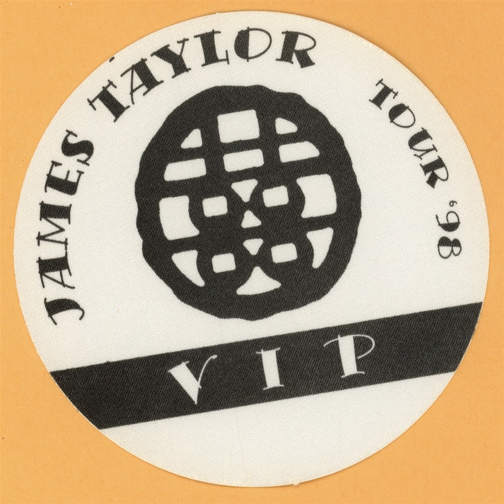 James Taylor 1998 Hourglass Concert Tour VIP Backstage Pass