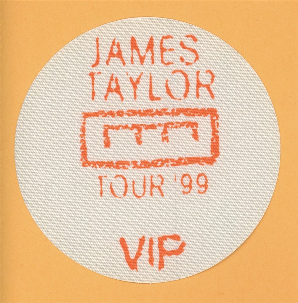 James Taylor 1999 Concert Tour VIP Backstage Pass
