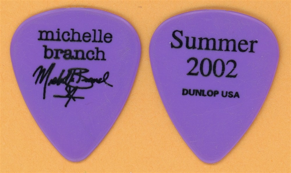 Michelle Branch 2002 Tour Dunlop Color Series Purple v2 Guitar Pick