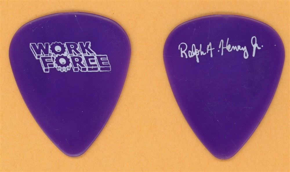 Work Force Ralph F.Henry Jr. Vintage Guitar Pick - 1989 Work Force Tour