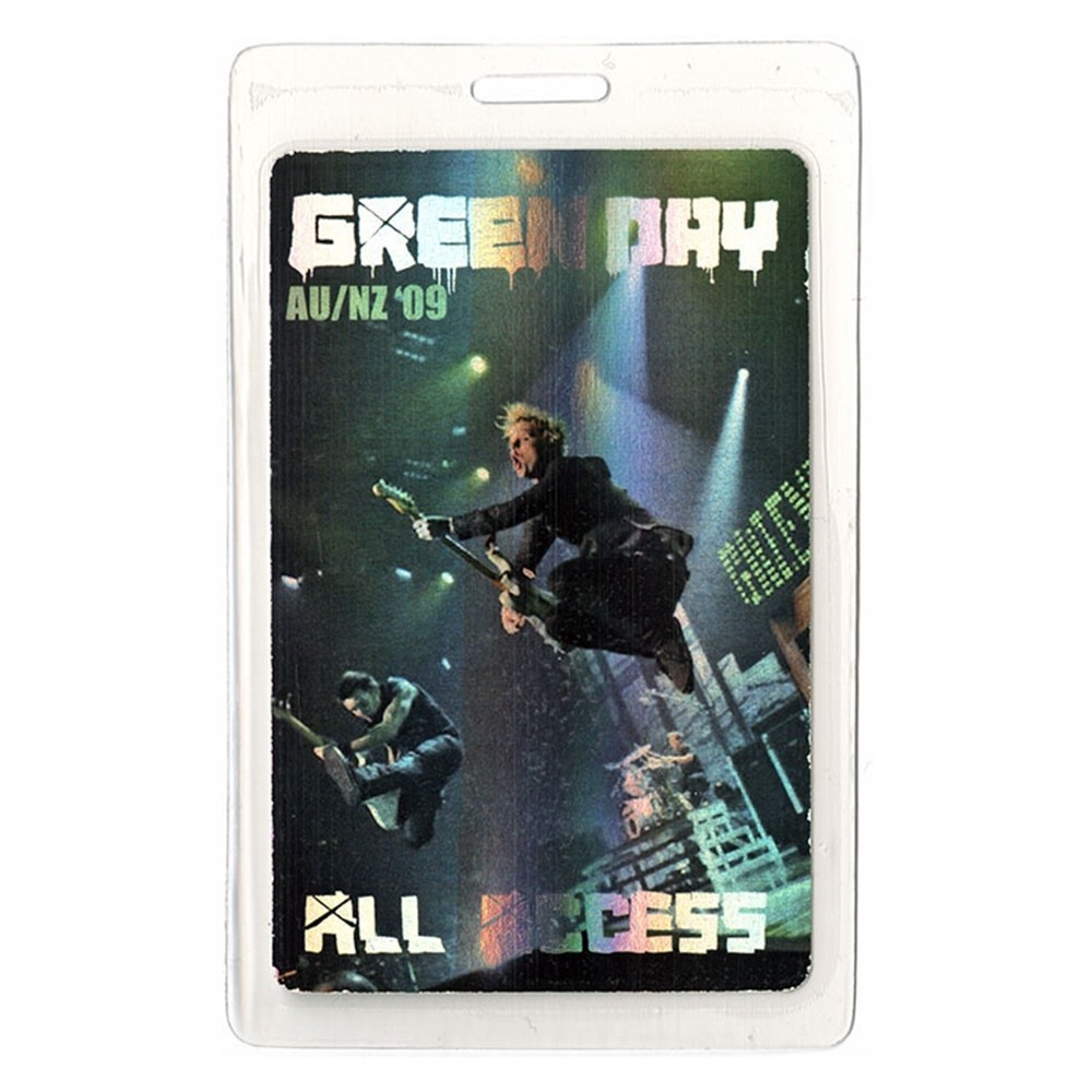 Green Day 2009 21st Century Breakdown Tour All Access Laminated Backstage Pass