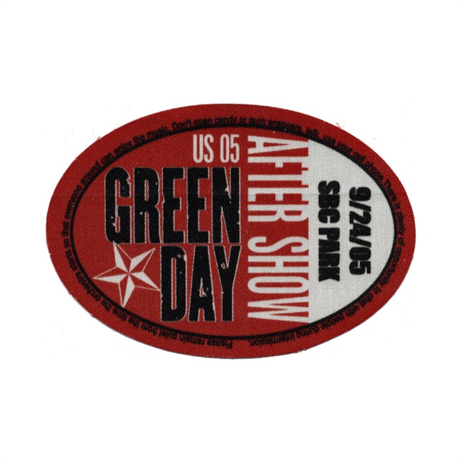Green Day 2005 American Idiot Concert Tour After Show Backstage Pass