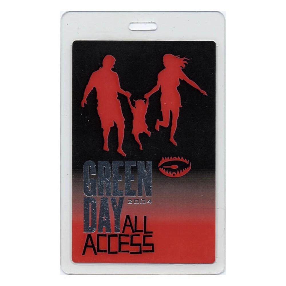 Green Day 2004 American Idiot Concert Tour All Access Laminated Backstage Pass