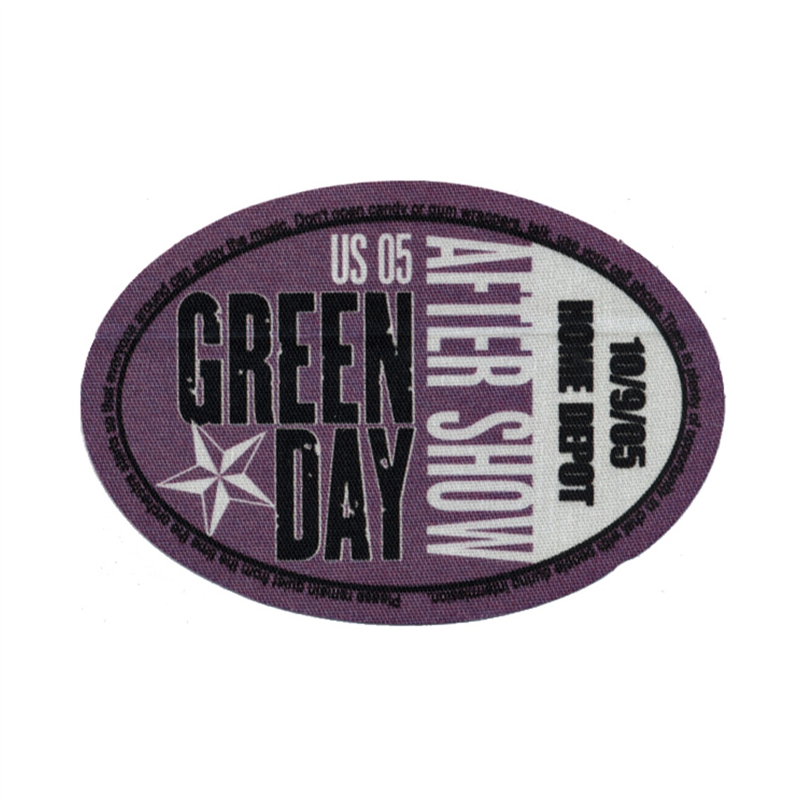 Green Day 2005 American Idiot Concert Tour After Show Backstage Pass