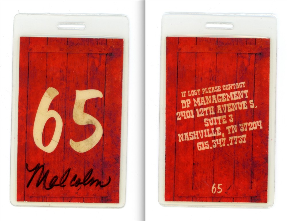 Dolly Parton 65th Anniversary Laminated Backstage Pass